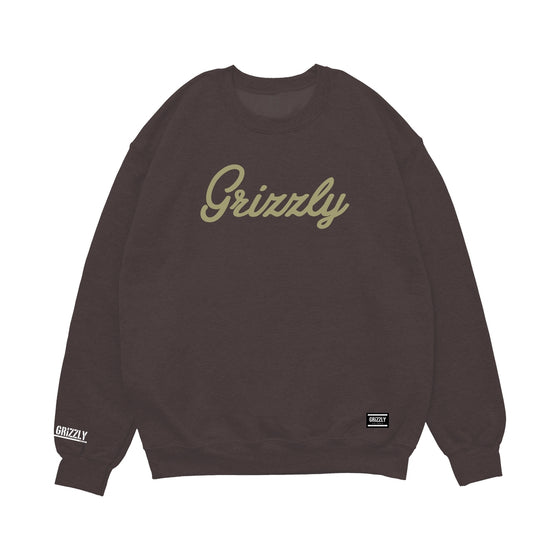 Moletom Grizzly Script Logo Crewneck