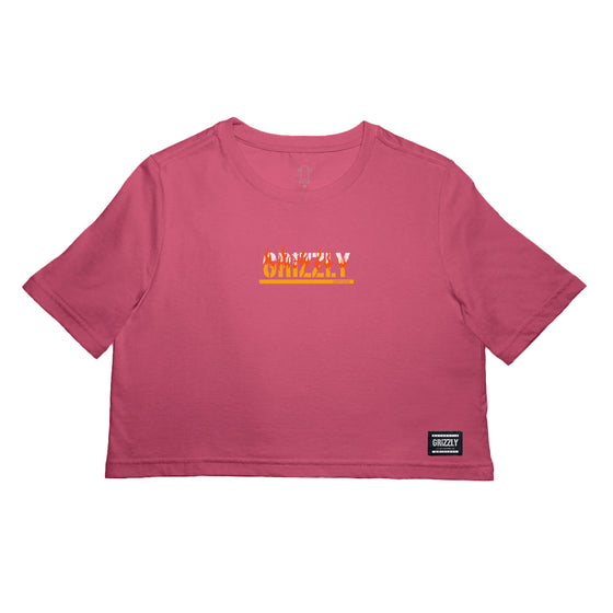 Cropped Grizzly Fire Starter Tee